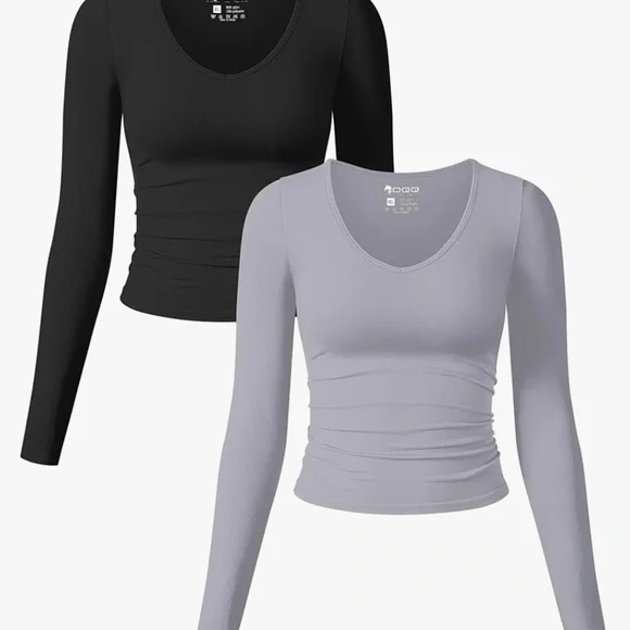 Women’s 2 piece long sleeve workout Top! - Picture 4 of 4